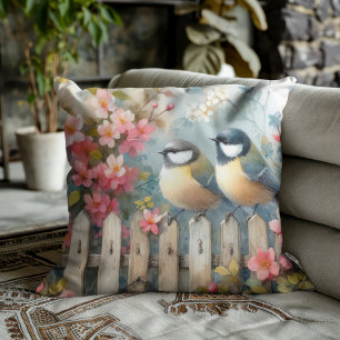 Spring Birds & Blooms Cushion