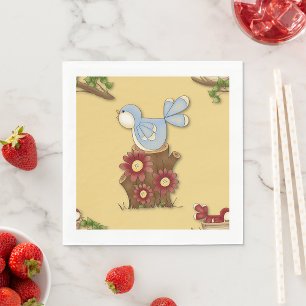 Spring Birds Napkin