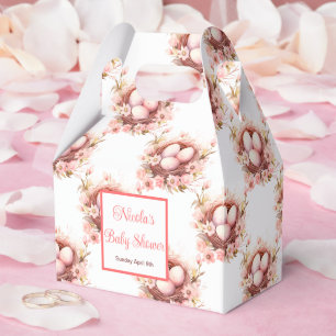 Spring Birds Nest Baby Shower Favour Box