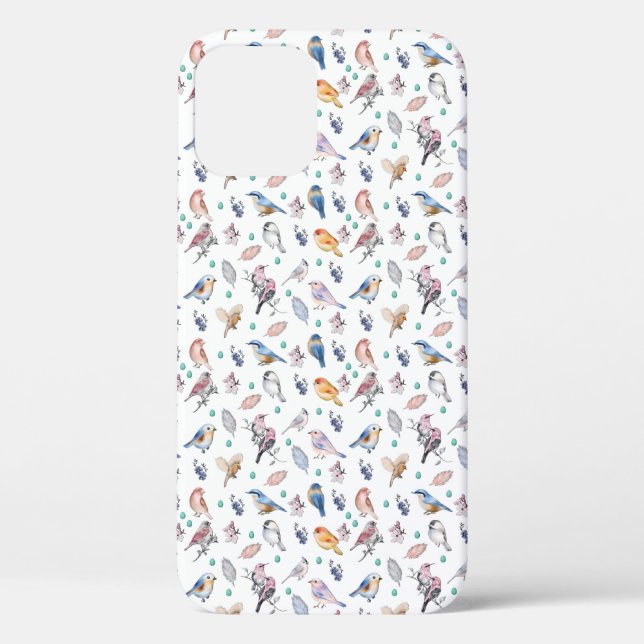 Spring Birds Pattern Case-Mate iPhone Case (Back)