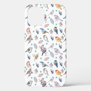 Spring Birds Pattern iPhone 12 Pro Case
