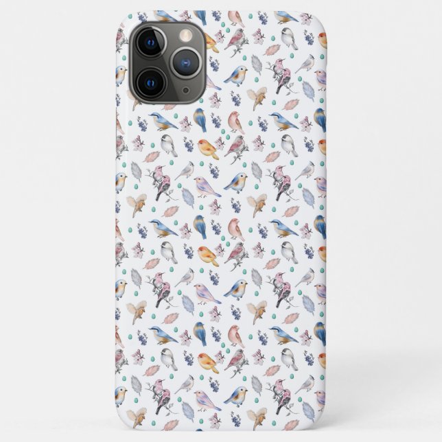 Spring Birds Pattern Case-Mate iPhone Case (Back)