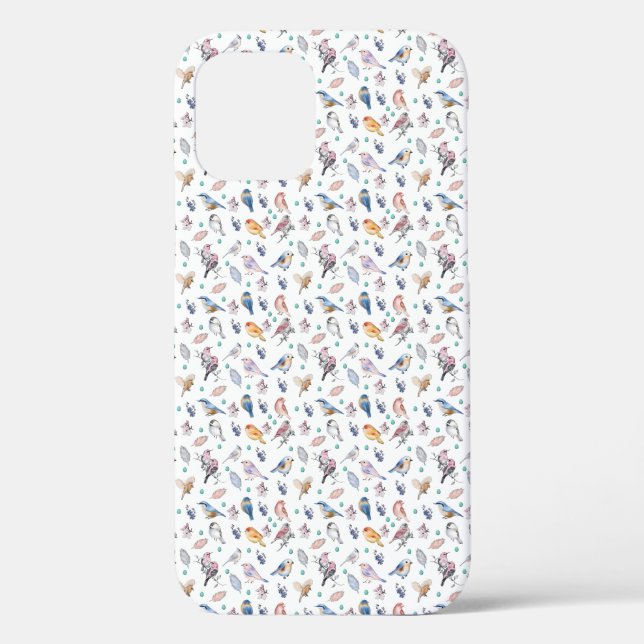 Spring Birds Pattern Case-Mate iPhone Case (Back)