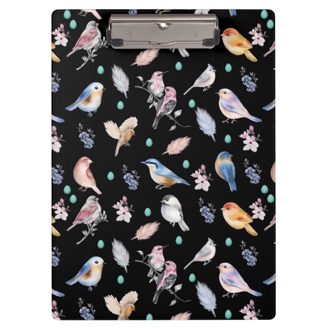 Spring Birds Pattern Clipboard (Front)