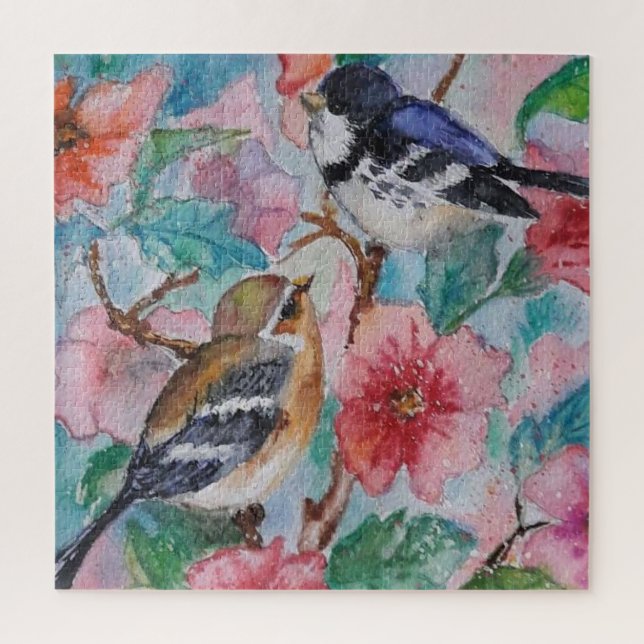 Spring Birds Puzzle  (Vertical)