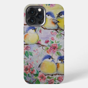 Spring Birds Sparrows iPhone 13 Pro Max Case