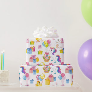 Spring Birthday Party  Wrapping Paper