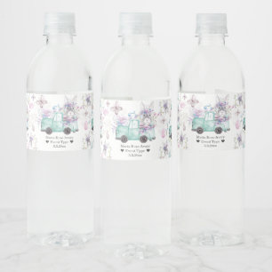 Spring Birthday Personalised Water Bottle Label