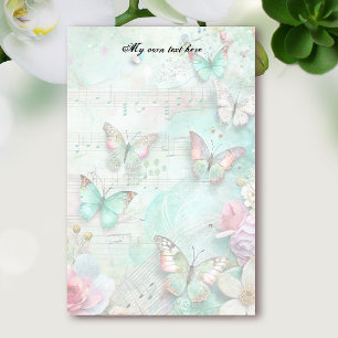 Spring Bitterflies Letter Sheets Stationery