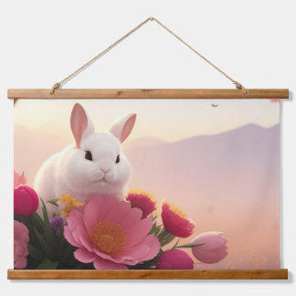 Spring Blessings Spring Easter Bunny Flowers Traps Hanging Tapestry