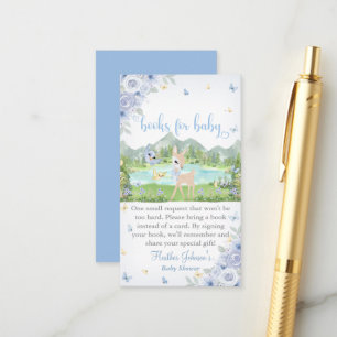 Spring Bloom and Butterflies Deer Baby Shower Enclosure Card