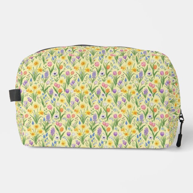 Spring Bloom Burst Pattern Dopp Kit (Front)
