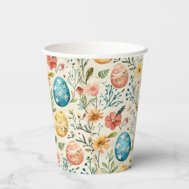 Spring Bloom Easter 1 Paper Cups (Back)