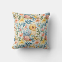Spring Bloom Easter 7 Throw Pillow