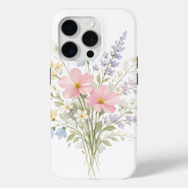 Spring Bloom Phone Case Floral Aesthetic (Back)