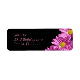 Spring bloom return address label
