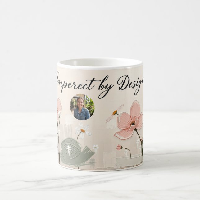 Spring Bloom Wildflower Meadow Personalised Coffee Mug (Center)