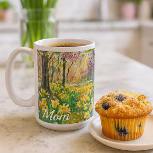 Spring  Blooming Daffodils Mum  Coffee Mug