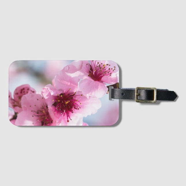 Spring blooming luggage tag (Front Horizontal)