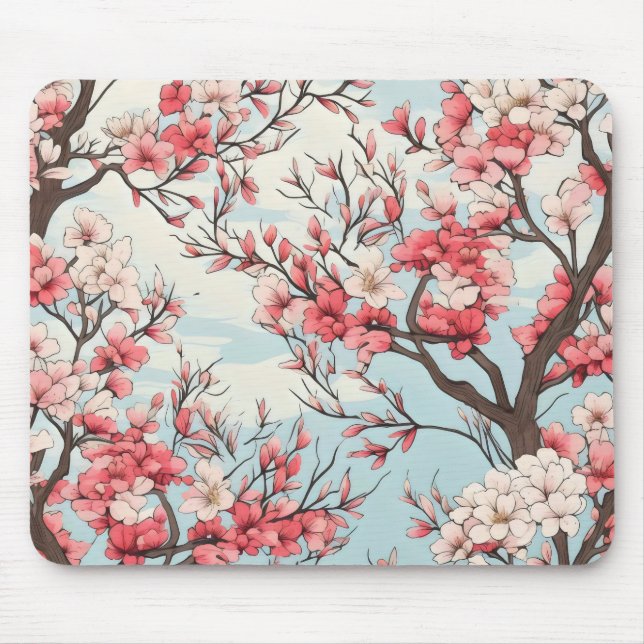 Spring Blooming Trees Flowers Mouse Pad (Front)