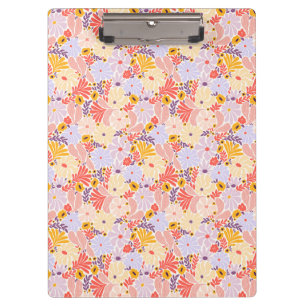 Spring Blooms Clipboard Feminine Floral Pattern
