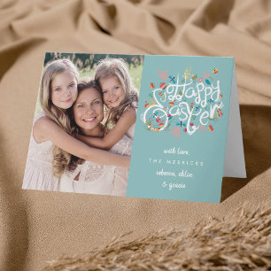 Spring Blooms Easter Photo Greeting Card