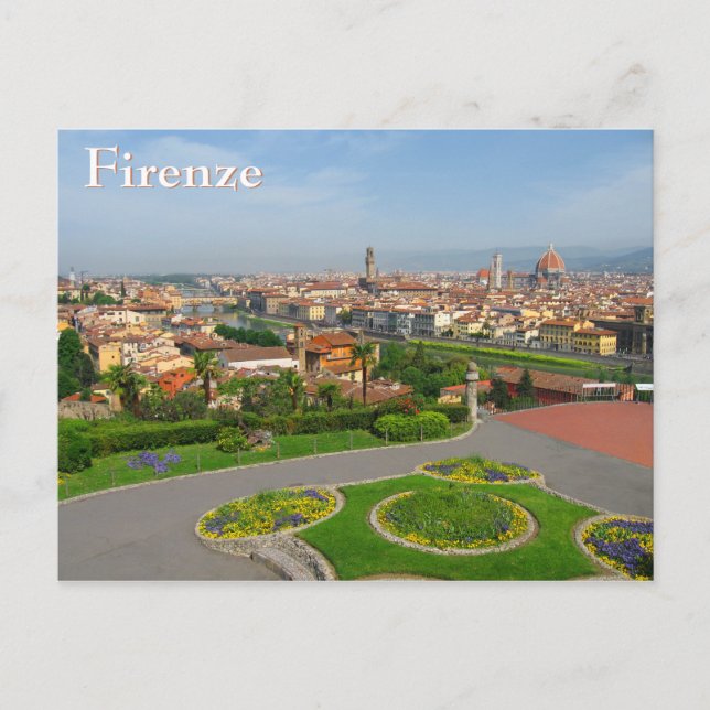 Spring blooms in Florence Postcard (Front)