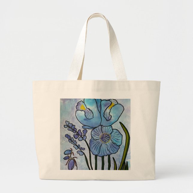 Spring Blooms  Large Tote Bag (Front)