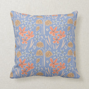 Spring Blooms Periwinkle Cushion