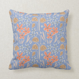 Spring Blooms Periwinkle Cushion