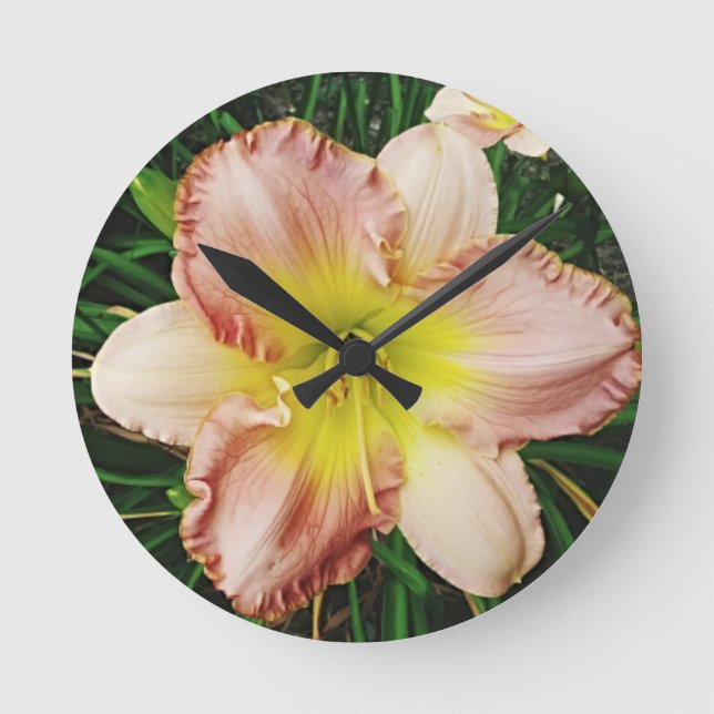 Spring Blooms Round Clock (Front)
