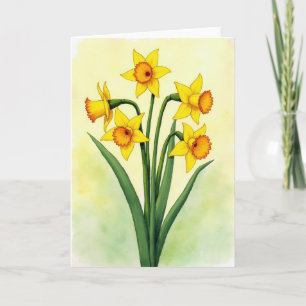 Spring Blooms Watercolor Art Card