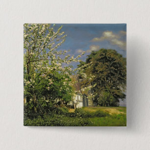 Spring Blossom, 1908 15 Cm Square Badge