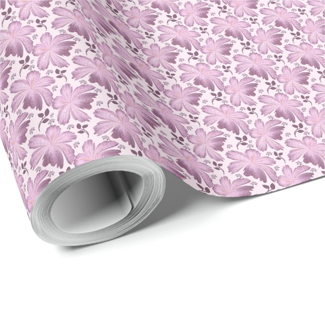 Spring Blossom Botanical Design Wrapping Paper (Roll Corner)