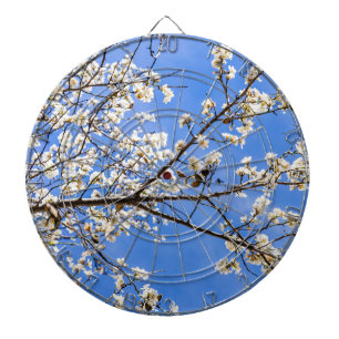 Spring Blossom Dart Board – Floral Nature Wall