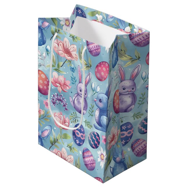 Spring Blossom Easter 5 Medium Gift Bag (Front Angled)