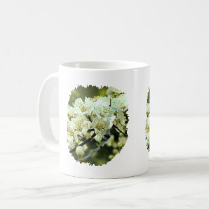 Spring Blossom Ornamental Illustration Green Coffee Mug