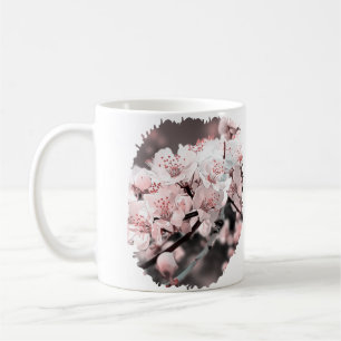 Spring Blossom Ornamental Illustration Pink Coffee Mug