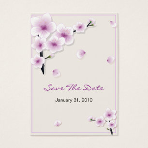Spring Blossom Save The Date Wedding MiniCard