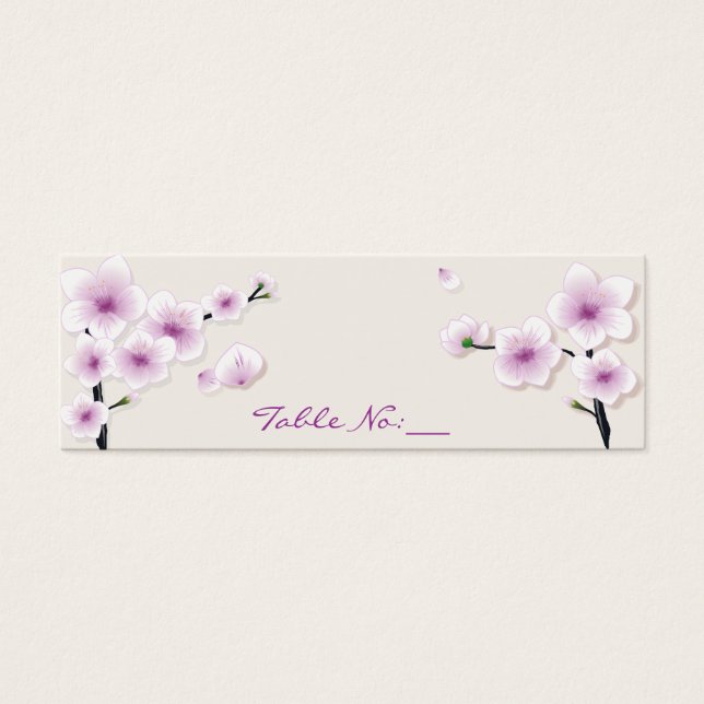 Spring Blossom Table Place Card (Front)