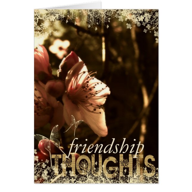 Spring Blossom Thoughts Card (Front)