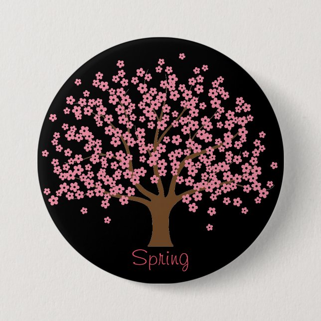 Spring Blossom Tree Button (Front)