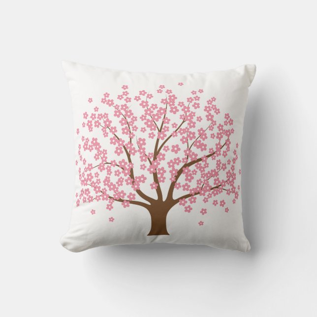 Spring Blossom Tree Pillow (Front)