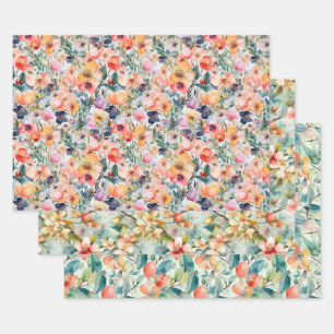 SPRING BLOSSOMS DECORATIVE PAPER SET