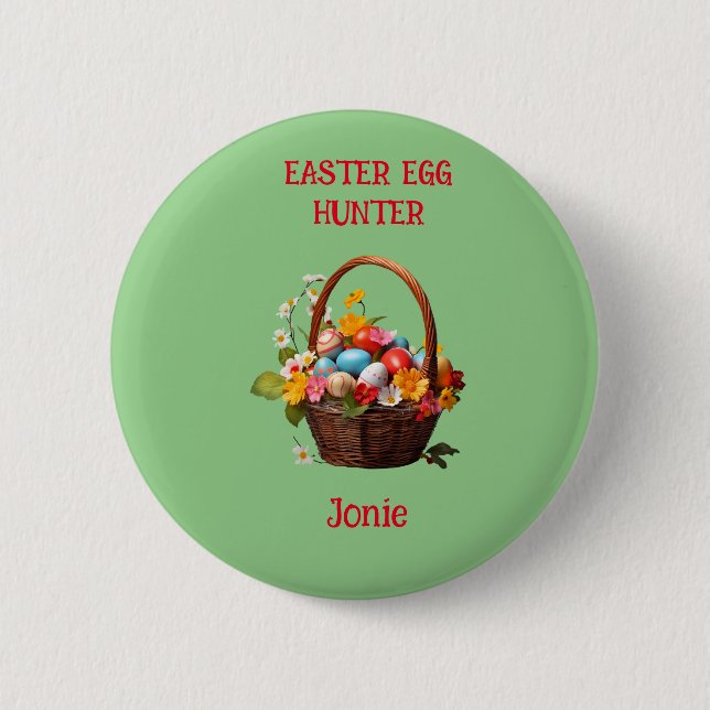 Spring Blossoms Easter Egg Hunt 6 Cm Round Badge (Front)