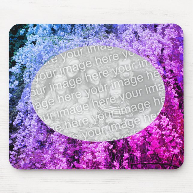 Spring Blossoms Floral Photo Template Mouse Pad (Front)