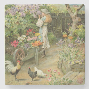 Spring Blossoms, from the Pears Annual, 1902 Stone Coaster