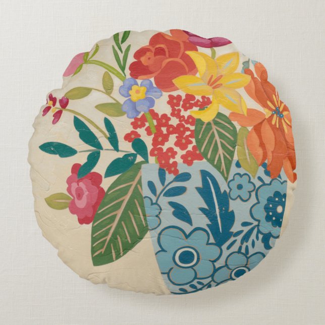 Spring Blossoms I Round Cushion (Front)