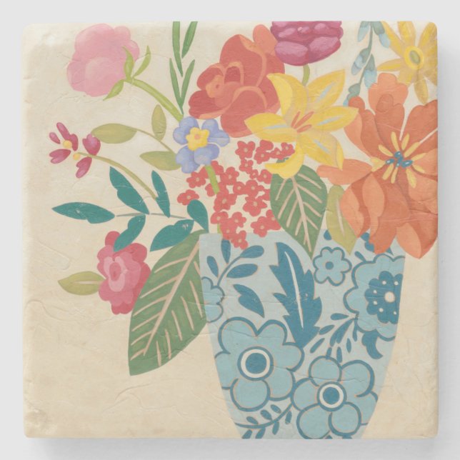 Spring Blossoms I Stone Coaster (Front)
