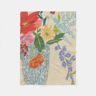 Spring Blossoms II Fleece Blanket